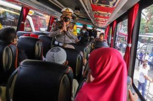 Mudik Gratis Polri, Gelombang Pertama Diberangkatkan