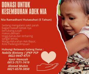 Masya Allah, Uluran Tangan Berdatangan Buat Nia Bocah Terkendala Berobat Di Sidimpuan