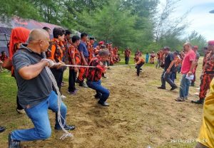 Perayaan HUT Pemuda Pancasila Ke 63, Koti Dan PAC Se – Tapsel Tanding Tarik Tambang