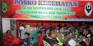 Kapolres Tapsel Kunjungi Pos PAM Nataru di Aek Sijorni