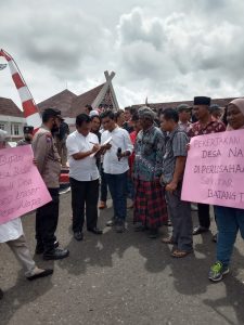 Sumut Watch Dan Masyarakat Desa Napa Tapsel Tolak Aktifitas  Galian C