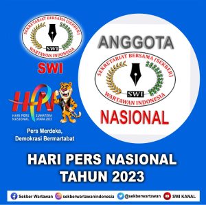 Humas DPP SWI Memberi Apresiasi Kepada Anggotanya Yang Mendapat Penghargaan di HPN 2023 Medan, Berharap Semua Anggota SWI Terus Berkarya