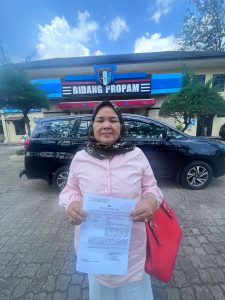 Darwisah Lubis laporkan Satreskrim Polres Padang Sidempuan ke Propam Polda Sumut