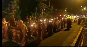 Ribuan Peserta Pawai Obor Meriahkan Tahun Baru Islam 1445 H Serentak di 15 Kecamatan se Tapsel
