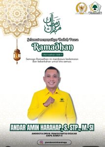 ANDAR AMIN HARAHAP, S. STP., M. SI Mengucapkan Selamat Menunaikan ibadah Puasa Ramadhan 1446 H