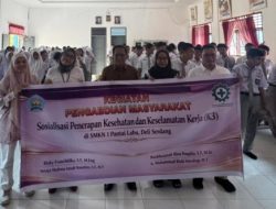Cegah Korban Jiwa, Tim Dosen Politeknik Negri Medan Gembleng 120 Siswa SMKN 1 Pantai Labu dengan Sosialisasi K3