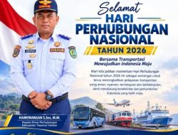 Hamonangan Siregar S.sos, MM Kadis Perhubungan Tapsel Beserta  Staff Mengucapkan Selamat Hari Perhubungan Nasional 2026