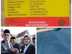 “BARU 10 HARI JADI KADIS, NUR AINI DEWI BLOKIR WARTAWAN SOAL PROYEK RP298 JUTA RETAK”