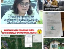 JANGAN KIRIM TNI-POLRI KE KONFLIK AGRARIA! KPA Minta DPR Turunkan Menteri, Bukan Aparat`